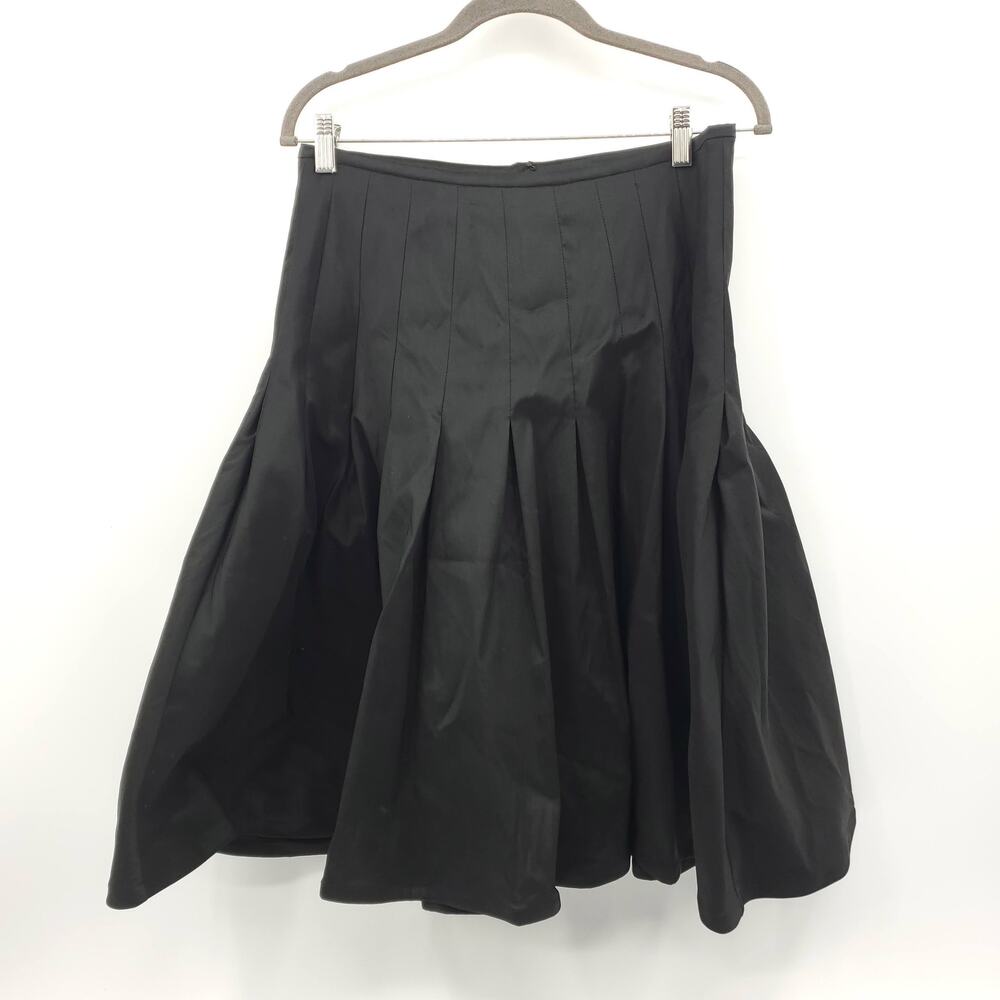 Tadashi Collection Black Pleated Gathered Formal Skirt 10